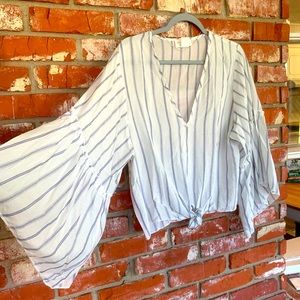 Lavender Fields Striped Blouse